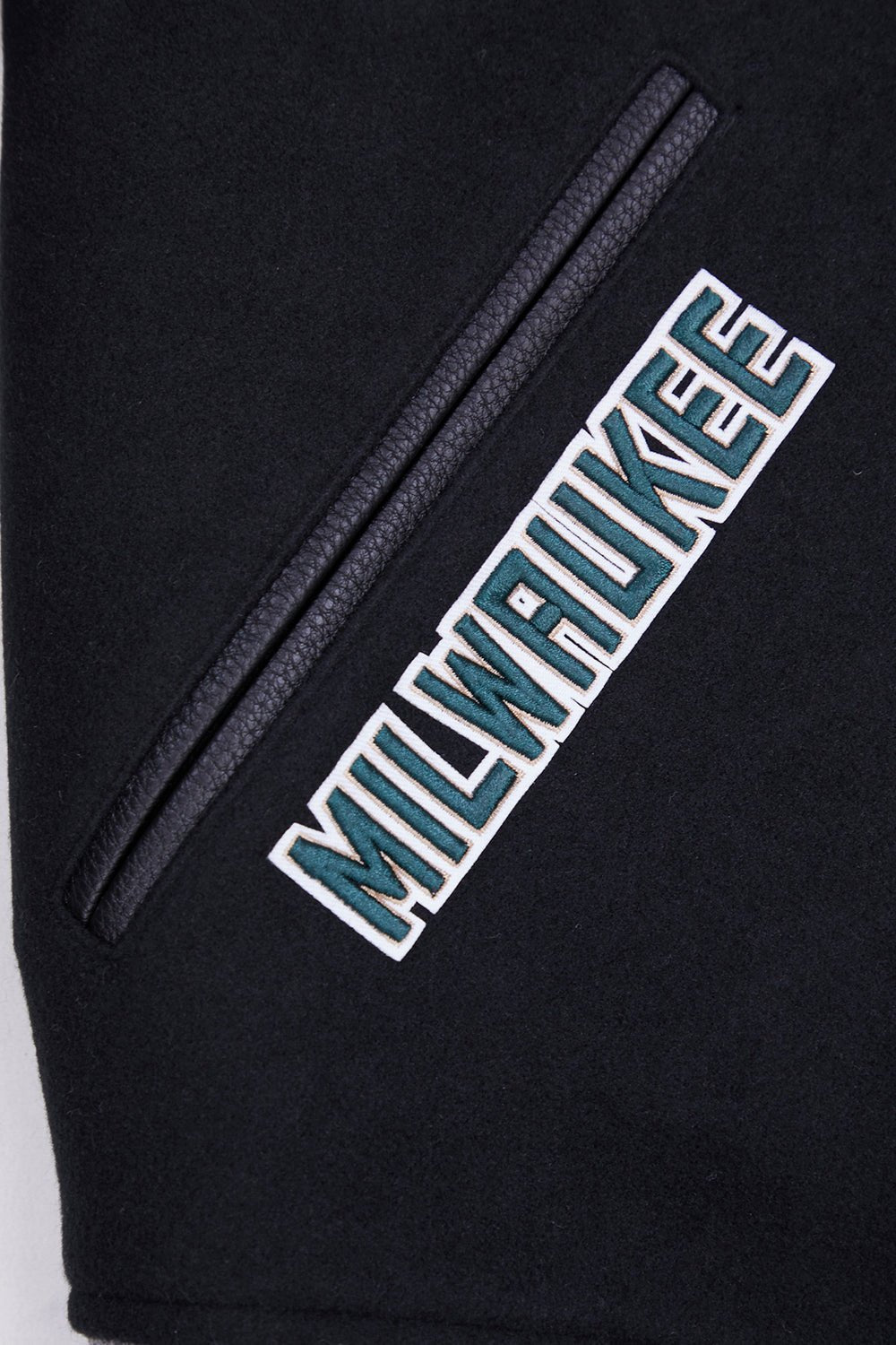 NBA MILWAUKEE BUCKS RETRO CLASSIC WOOL VARSITY JACKET - Rare Leather