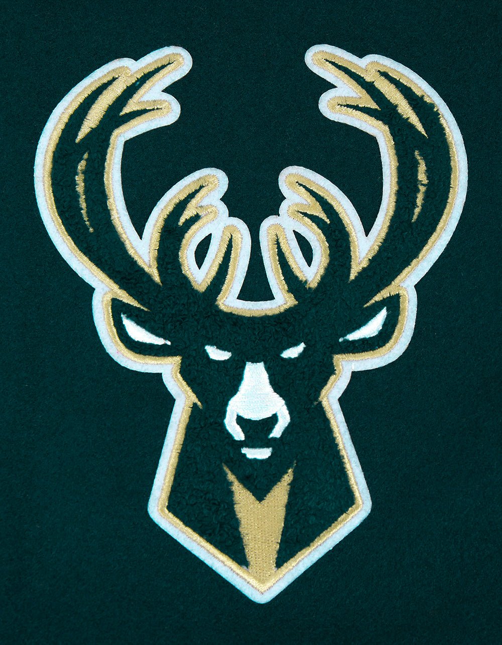 NBA MILWAUKEE BUCKS SCRIPT TAIL RIB WOOL VARSITY - Rare Leather