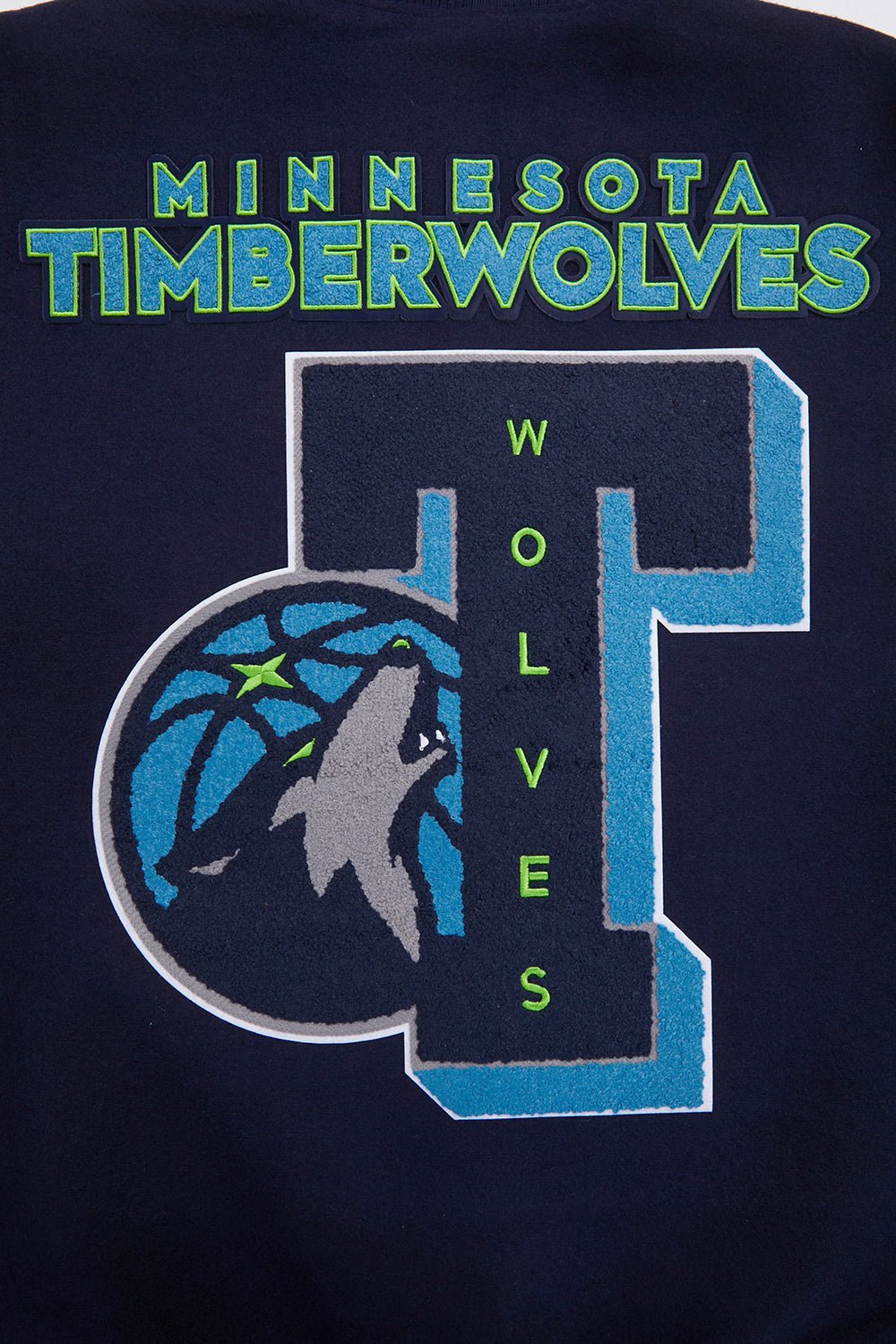 NBA MINNESOTA TIMBERWOLVES MASHUP RIB WOOL VARSITY JACKET - Rare Leather