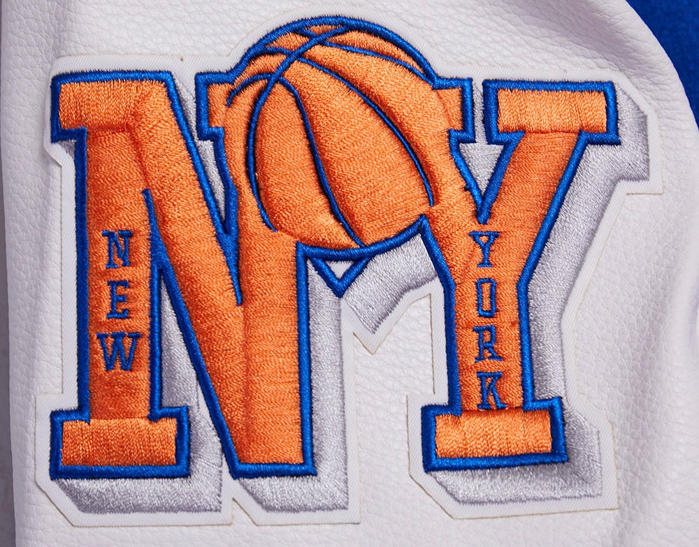 NBA NEW YORK KNICKS RETRO CLASSIC WOOL VARSITY JACKET - Rare Leather