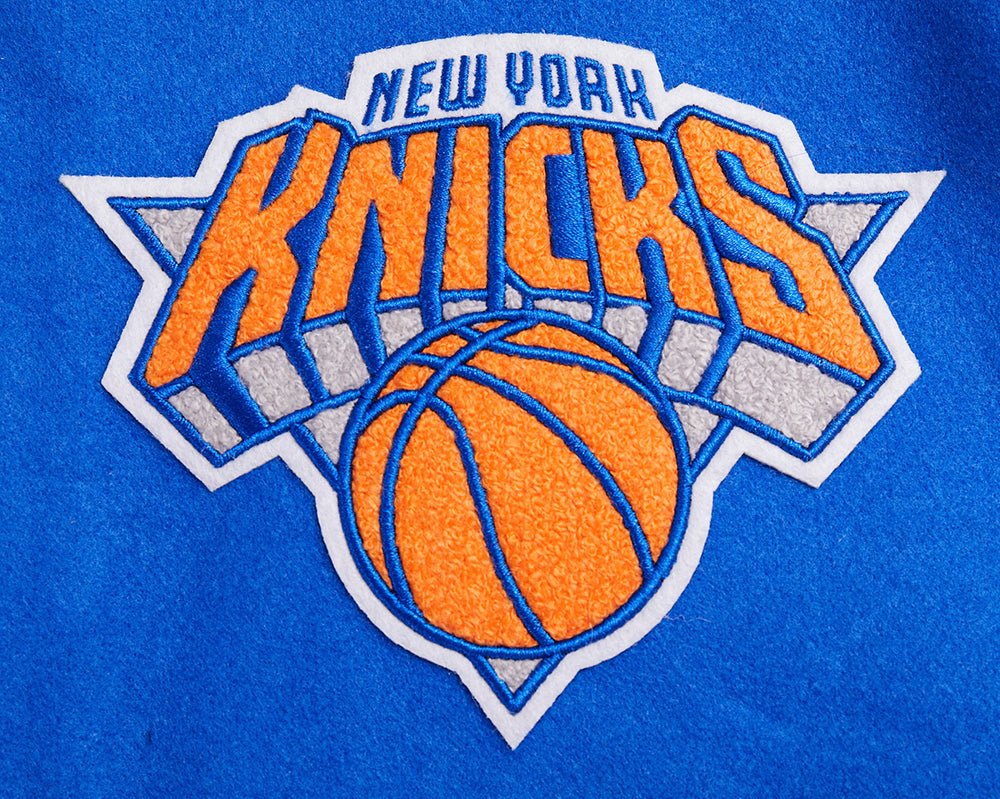 NBA NEW YORK KNICKS RETRO CLASSIC WOOL VARSITY JACKET - Rare Leather