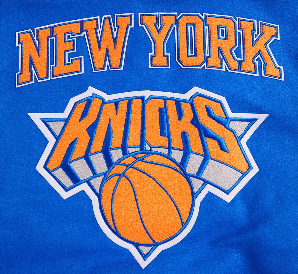 NBA NEW YORK KNICKS RETRO CLASSIC WOOL VARSITY JACKET - Rare Leather