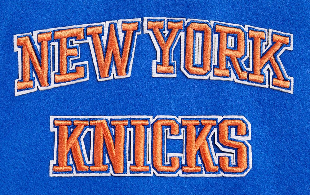 NBA NEW YORK KNICKS RETRO CLASSIC WOOL VARSITY JACKET - Rare Leather