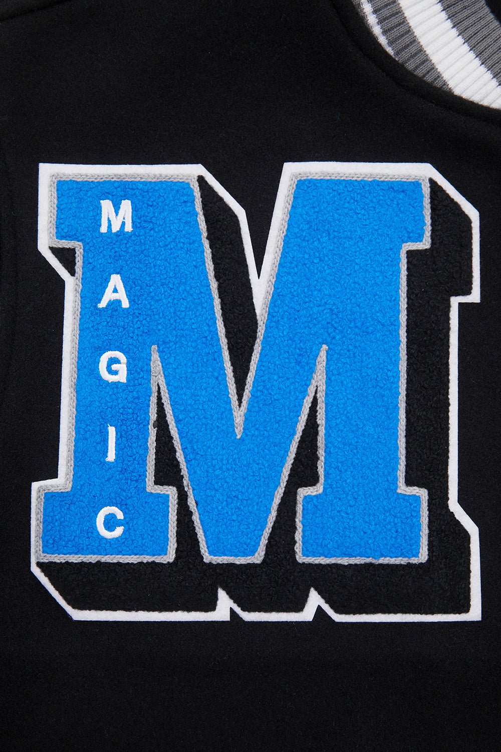 NBA ORLANDO MAGIC MASHUP RIB WOOL VARSITY JACKET - Rare Leather