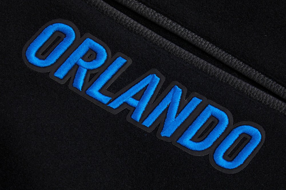 NBA ORLANDO MAGIC MASHUP RIB WOOL VARSITY JACKET - Rare Leather