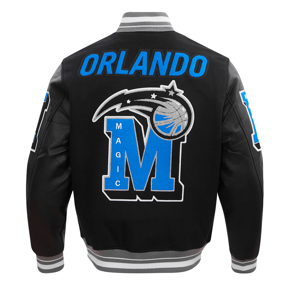 NBA ORLANDO MAGIC MASHUP RIB WOOL VARSITY JACKET - Rare Leather