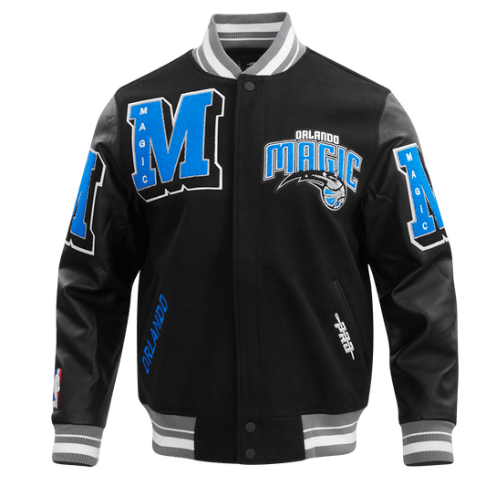NBA ORLANDO MAGIC MASHUP RIB WOOL VARSITY JACKET - Vox Leather