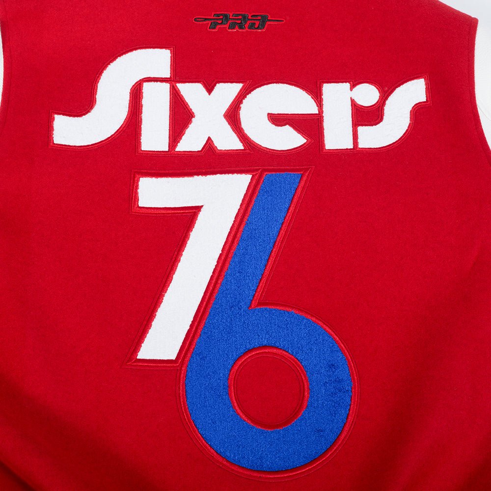 NBA PHILADELPHIA 76ERS CITY WOOL VARSITY JACK - Rare Leather