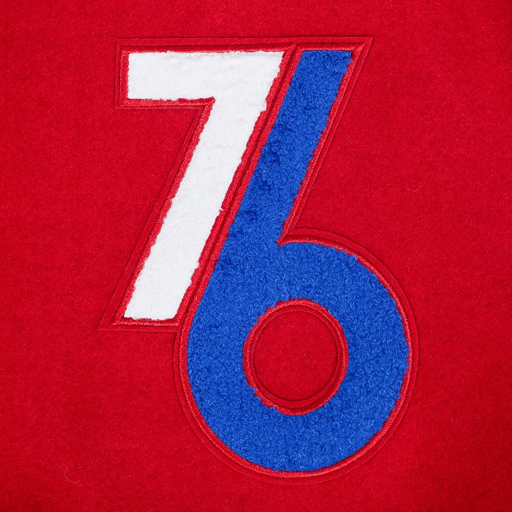 NBA PHILADELPHIA 76ERS CITY WOOL VARSITY JACK - Rare Leather