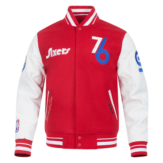 NBA PHILADELPHIA 76ERS CITY WOOL VARSITY JACK - Rare Leather