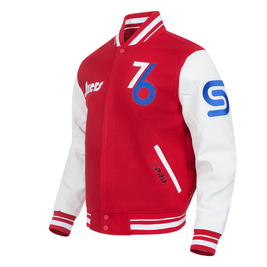 NBA PHILADELPHIA 76ERS CITY WOOL VARSITY JACK - Rare Leather