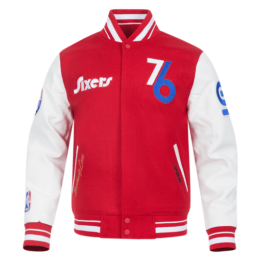 NBA PHILADELPHIA 76ERS CITY WOOL VARSITY JACK - Vox Leather