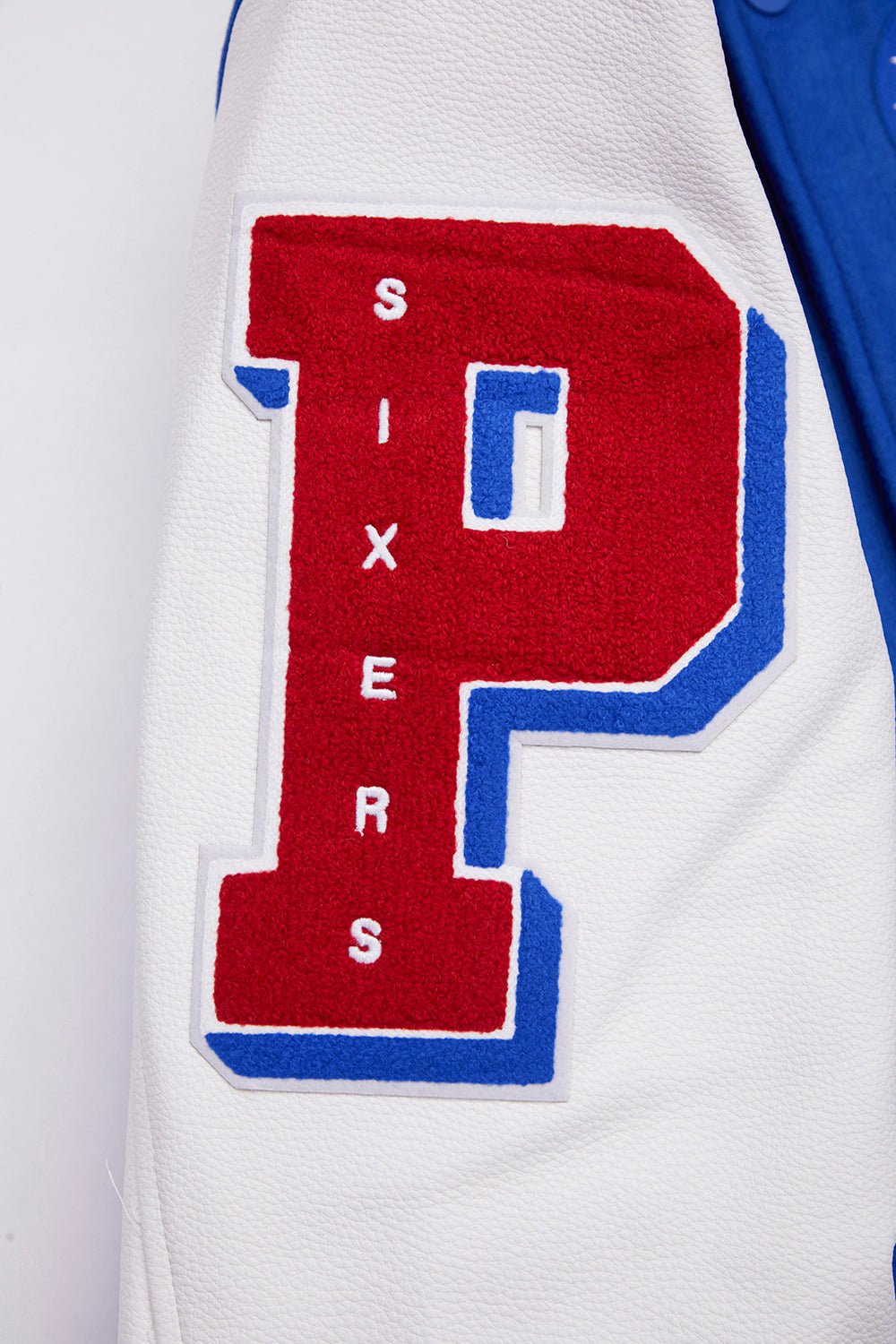 NBA PHILADELPHIA 76ERS MASHUP RIB WOOL VARSITY JACKET - Rare Leather