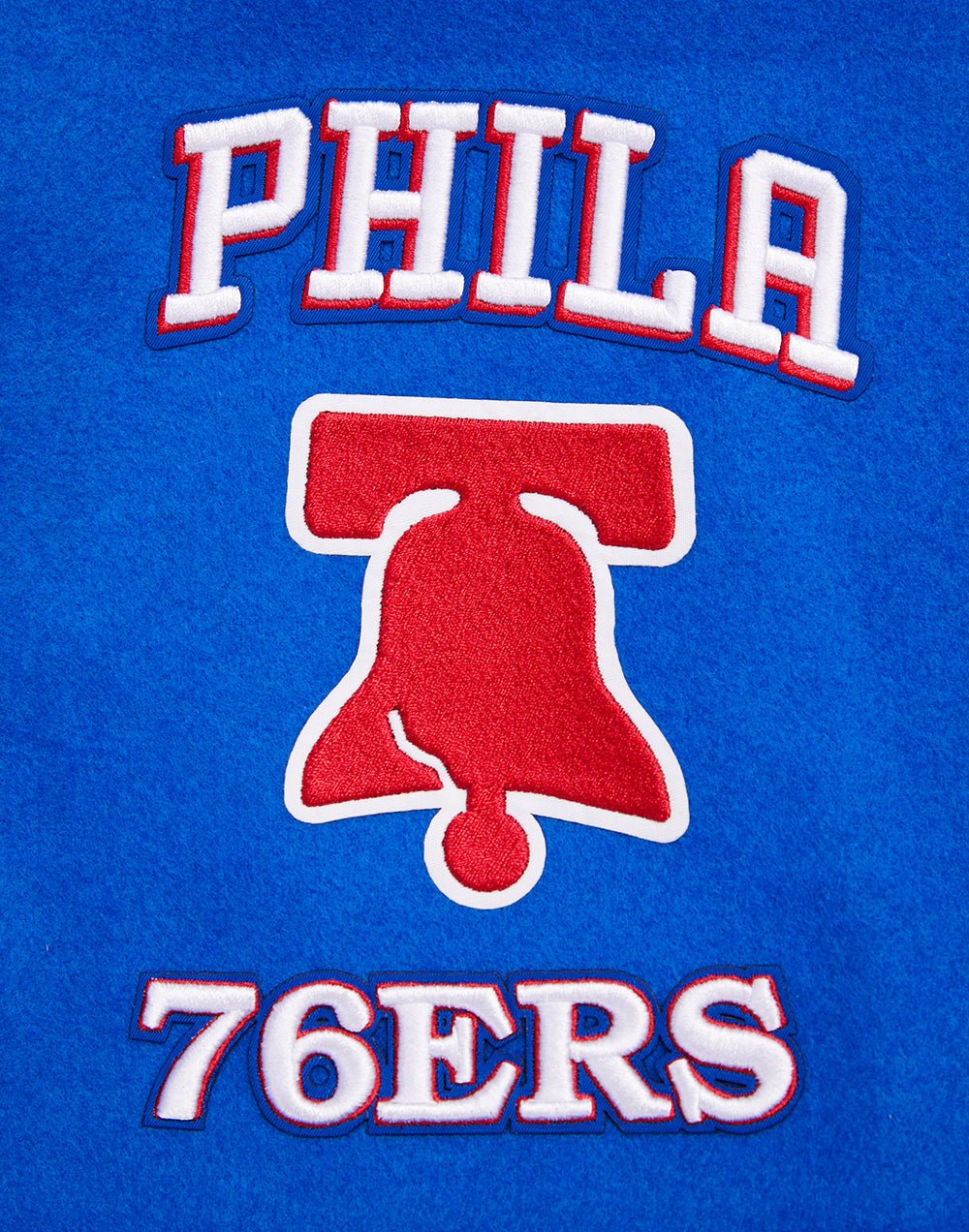 NBA PHILADELPHIA 76ERS RETRO CLASSIC RIB WOOL VARSITY JACKET - Rare Leather