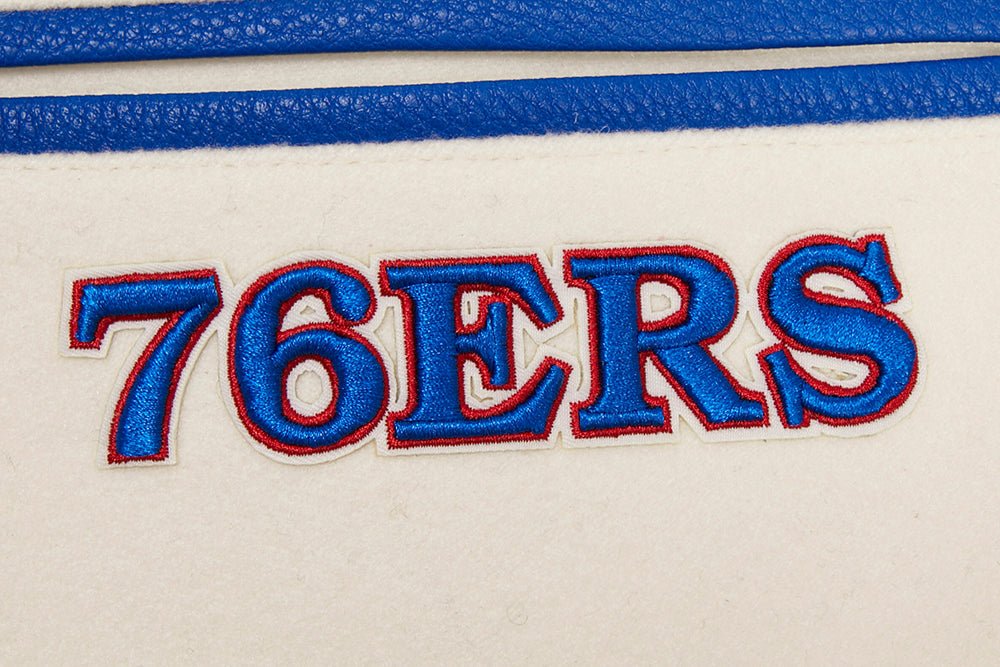 NBA PHILADELPHIA 76ERS RETRO CLASSIC WOOL VARSITY JACKET - Rare Leather