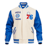 NBA PHILADELPHIA 76ERS RETRO CLASSIC WOOL VARSITY JACKET - Rare Leather