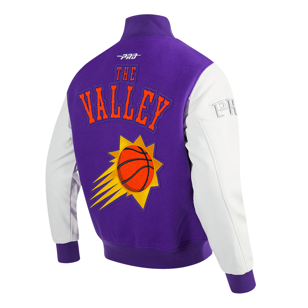 NBA PHOENIX SUNS CITY WOOL VARSITY JACKET - Rare Leather