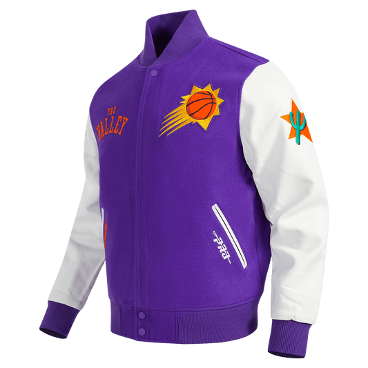 NBA PHOENIX SUNS CITY WOOL VARSITY JACKET - Rare Leather
