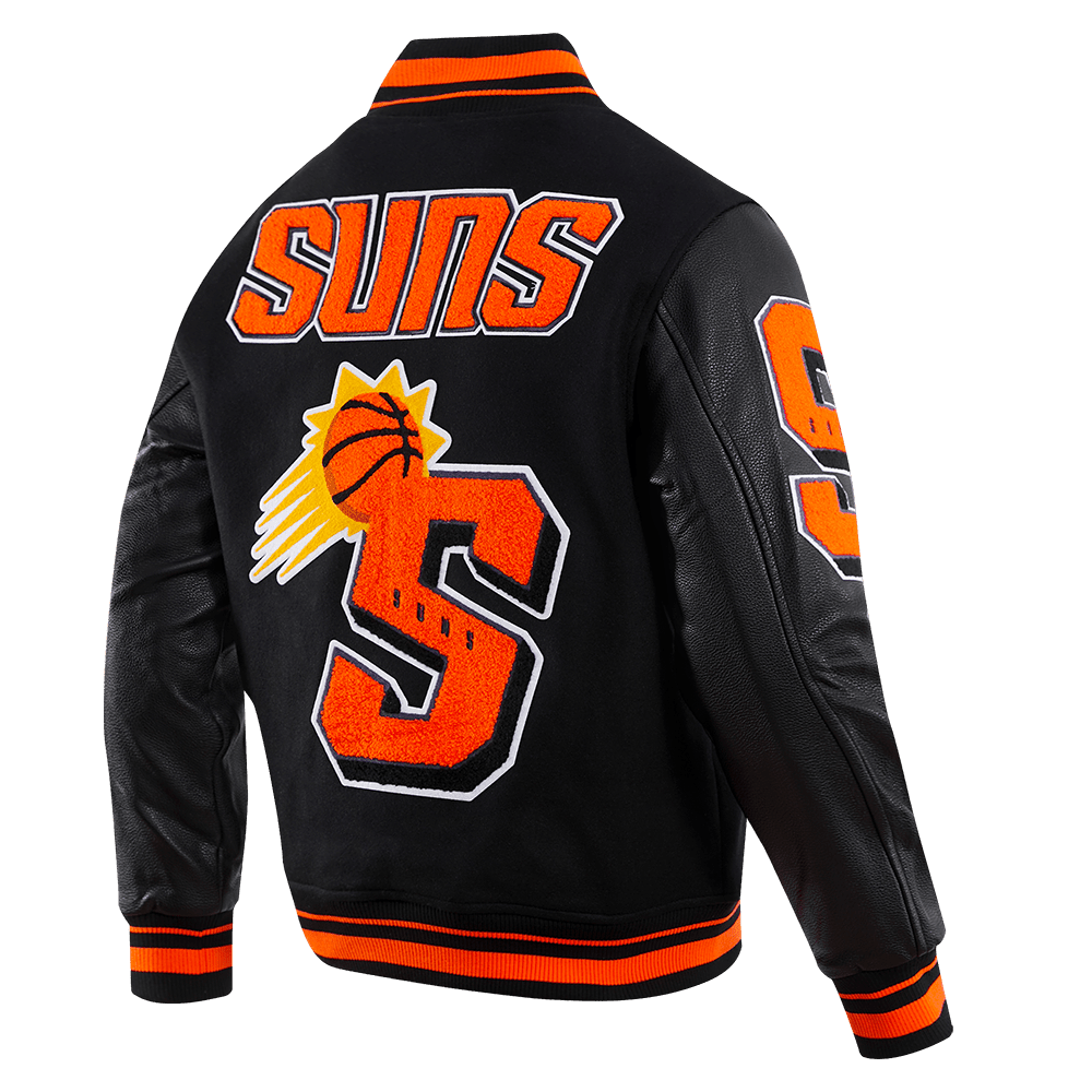 NBA PHOENIX SUNS MASHUP RIB WOOL VARSITY JACKET - Vox Leather
