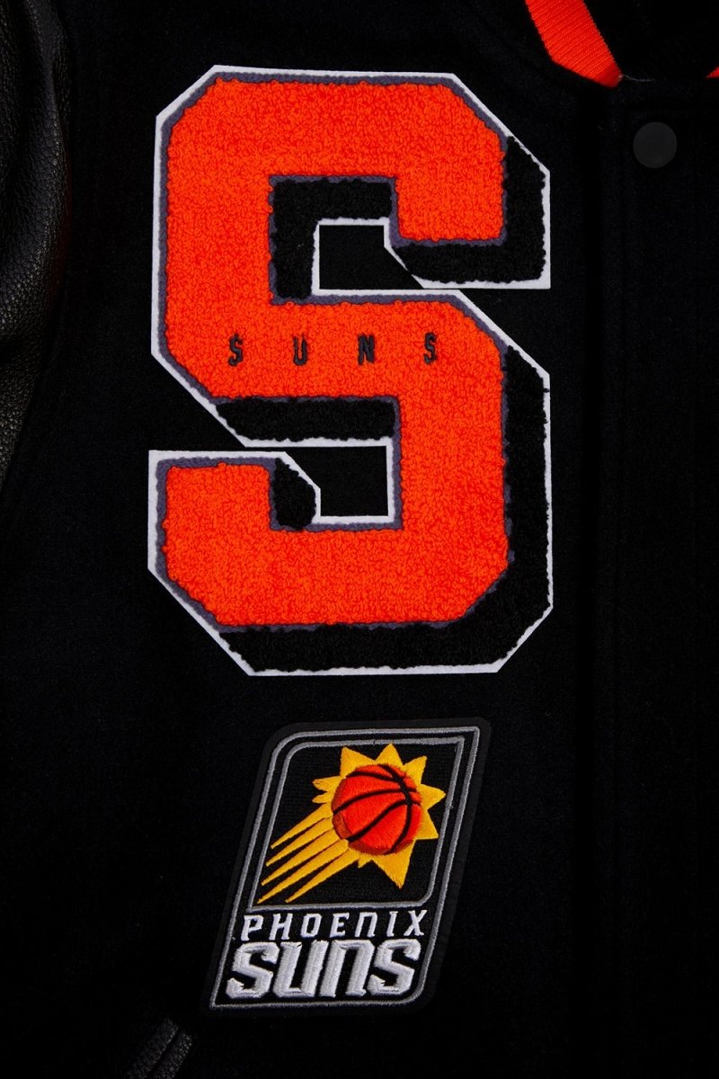 NBA PHOENIX SUNS MASHUP RIB WOOL VARSITY JACKET - Vox Leather