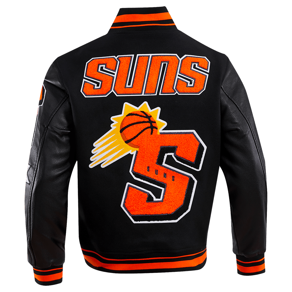 NBA PHOENIX SUNS MASHUP RIB WOOL VARSITY JACKET - Vox Leather