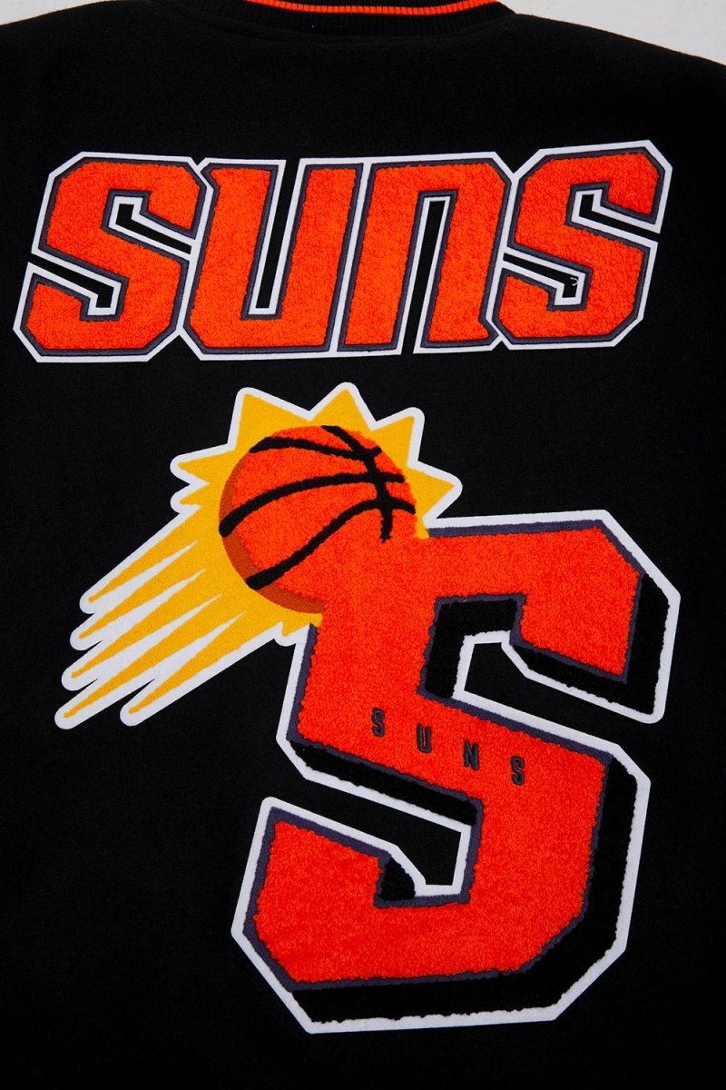 NBA PHOENIX SUNS MASHUP RIB WOOL VARSITY JACKET - Vox Leather