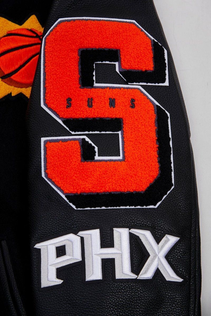 NBA PHOENIX SUNS MASHUP RIB WOOL VARSITY JACKET - Vox Leather
