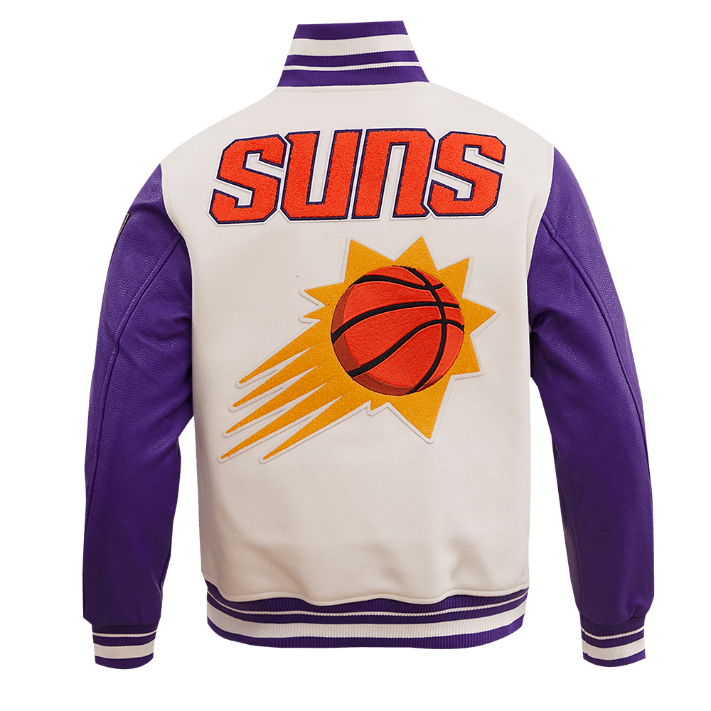NBA PHOENIX SUNS RETRO CLASSIC WOOL VARSITY JACKET - Rare Leather