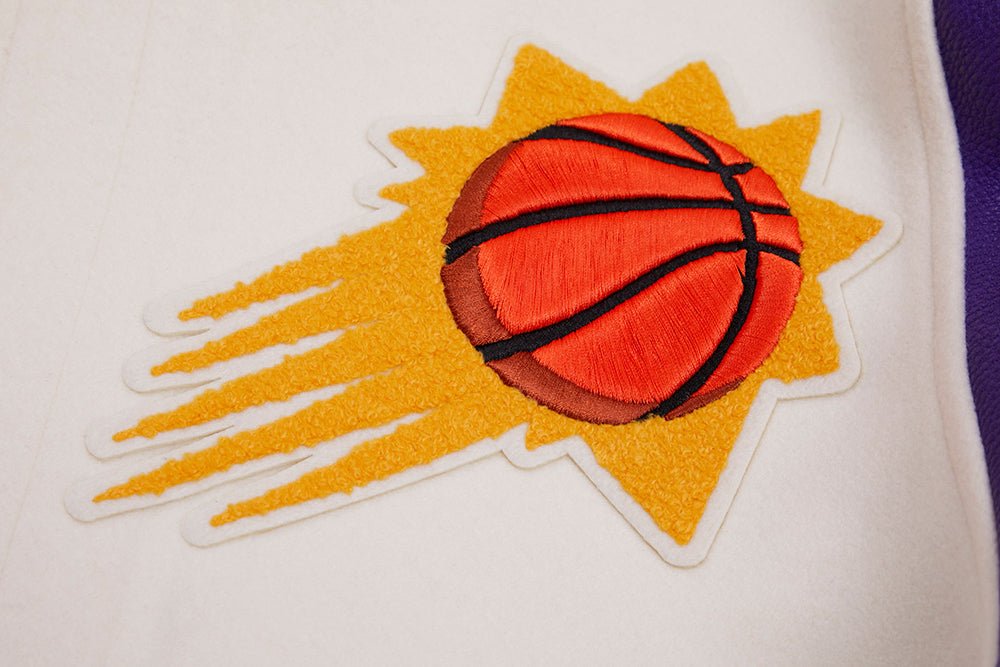 NBA PHOENIX SUNS RETRO CLASSIC WOOL VARSITY JACKET - Rare Leather