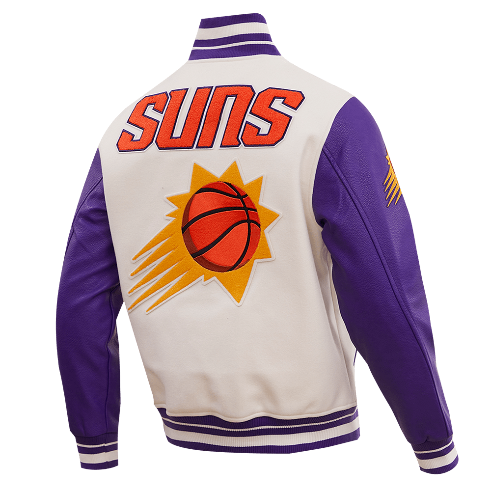 NBA PHOENIX SUNS RETRO CLASSIC WOOL VARSITY JACKET - Rare Leather