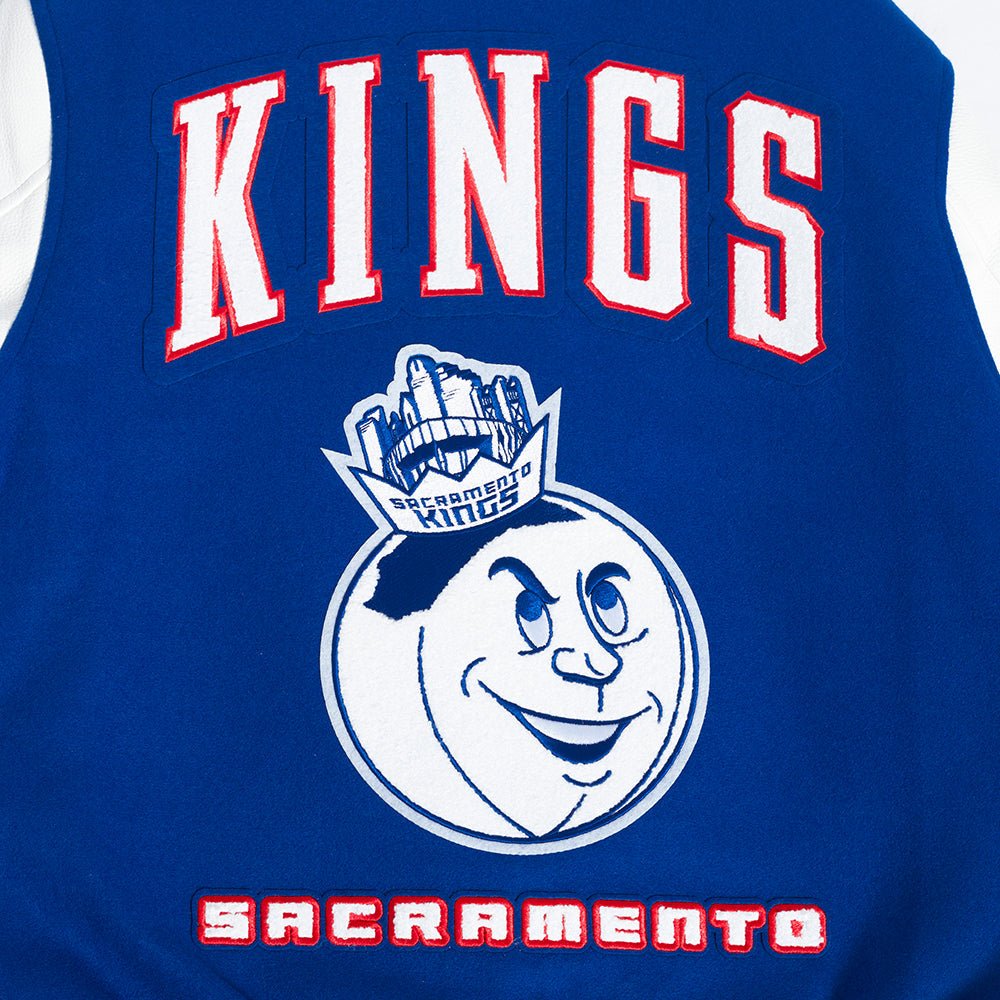 NBA SACRAMENTO KINGS CITY WOOL VARSITY JACKE - Rare Leather
