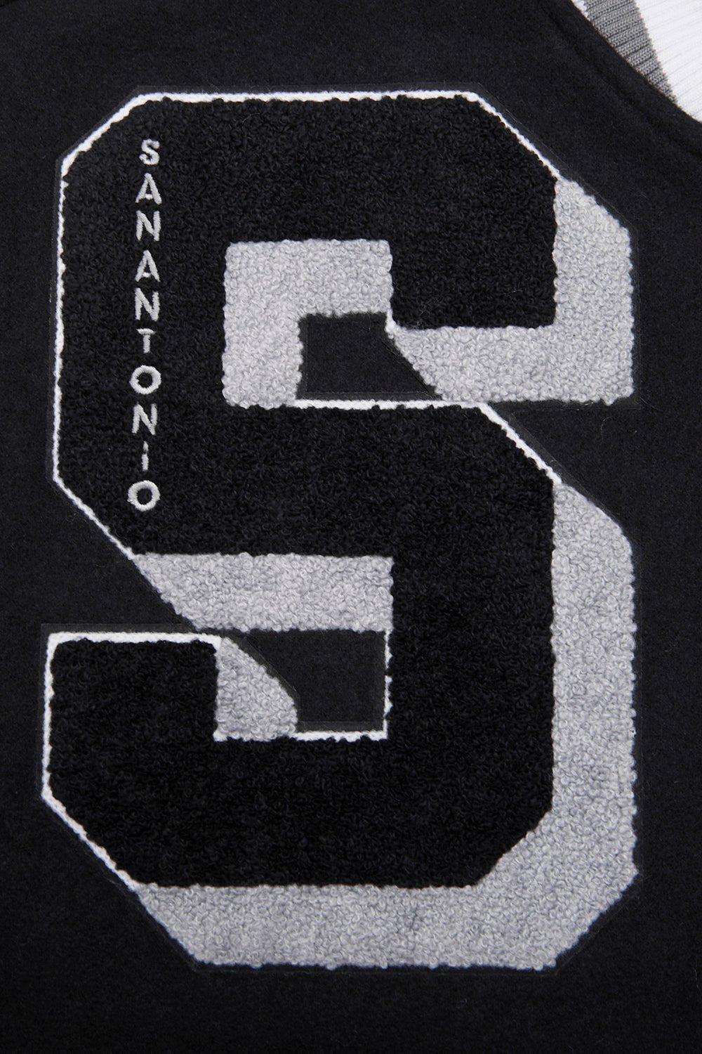 NBA SAN ANTONIO SPURS MASHUP RIB WOOL VARSITY JACKET - Rare Leather