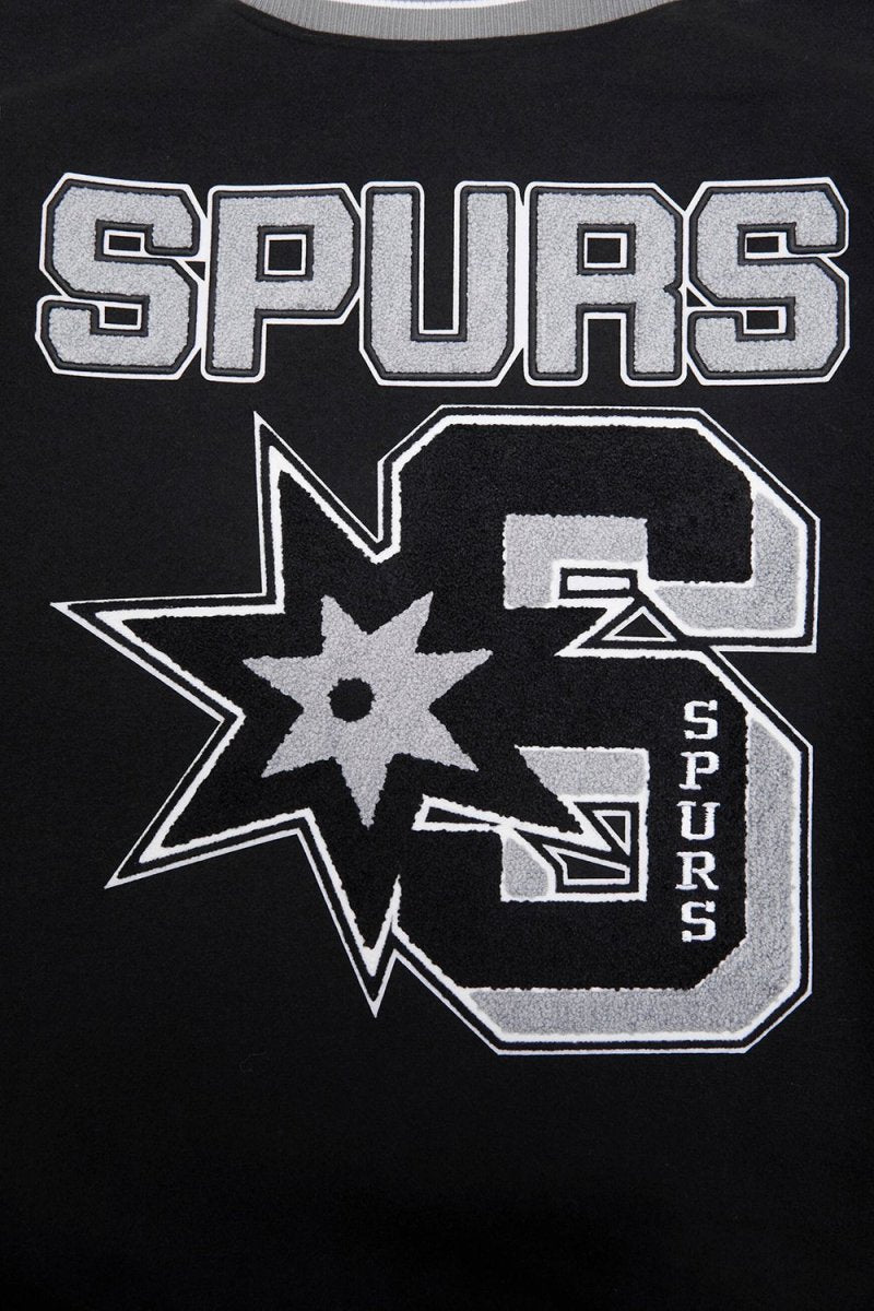 NBA SAN ANTONIO SPURS MASHUP RIB WOOL VARSITY JACKET - Vox Leather