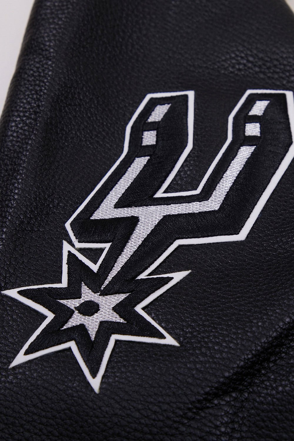 NBA SAN ANTONIO SPURS RETRO CLASSIC WOOL VARSITY JACKET - Rare Leather