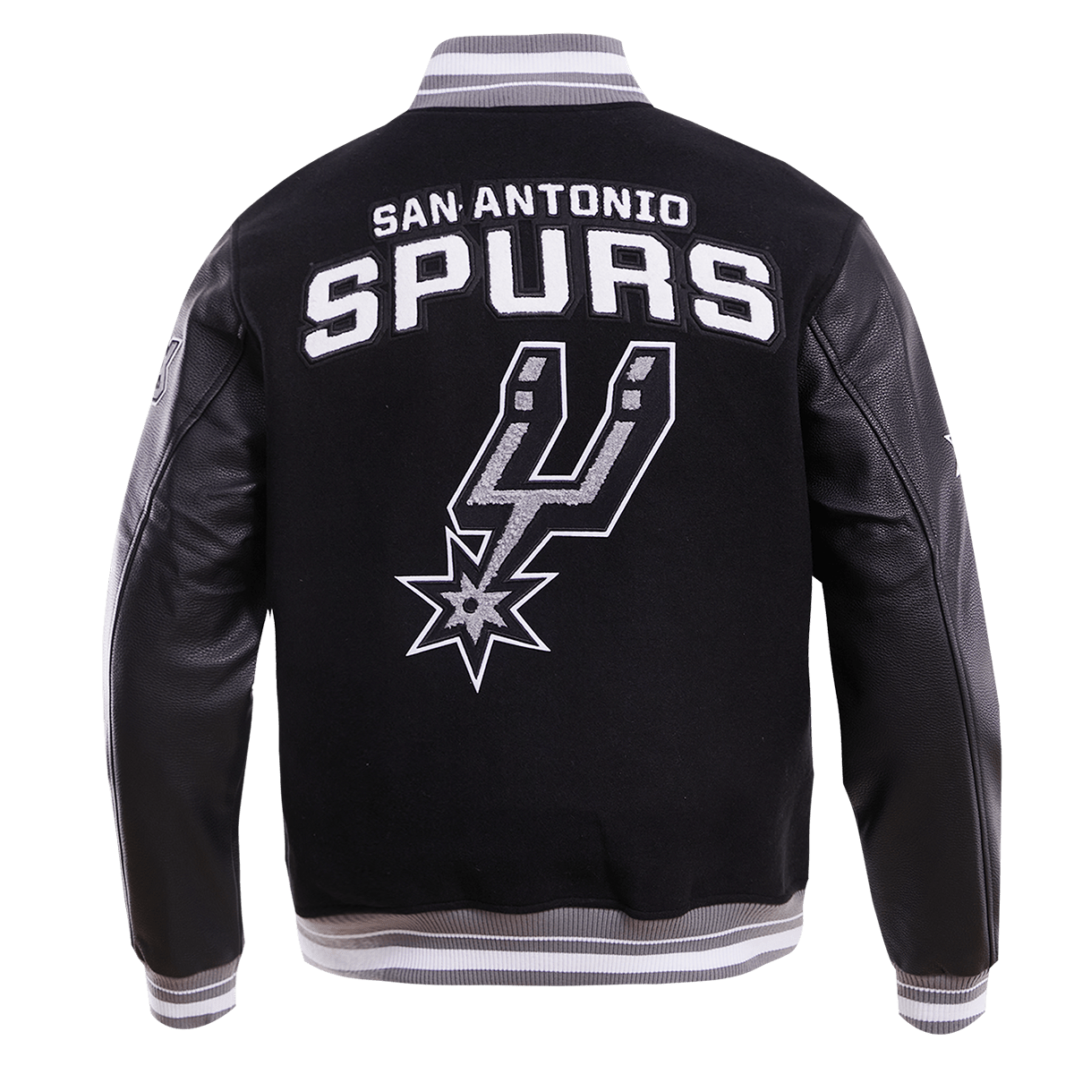 NBA SAN ANTONIO SPURS RETRO CLASSIC WOOL VARSITY JACKET - Rare Leather