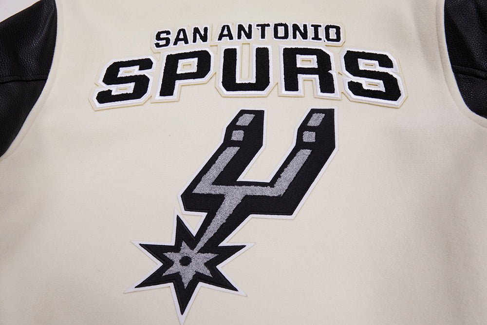 NBA SAN ANTONIO SPURS RETRO CLASSIC WOOL VARSITY JACKET - Rare Leather