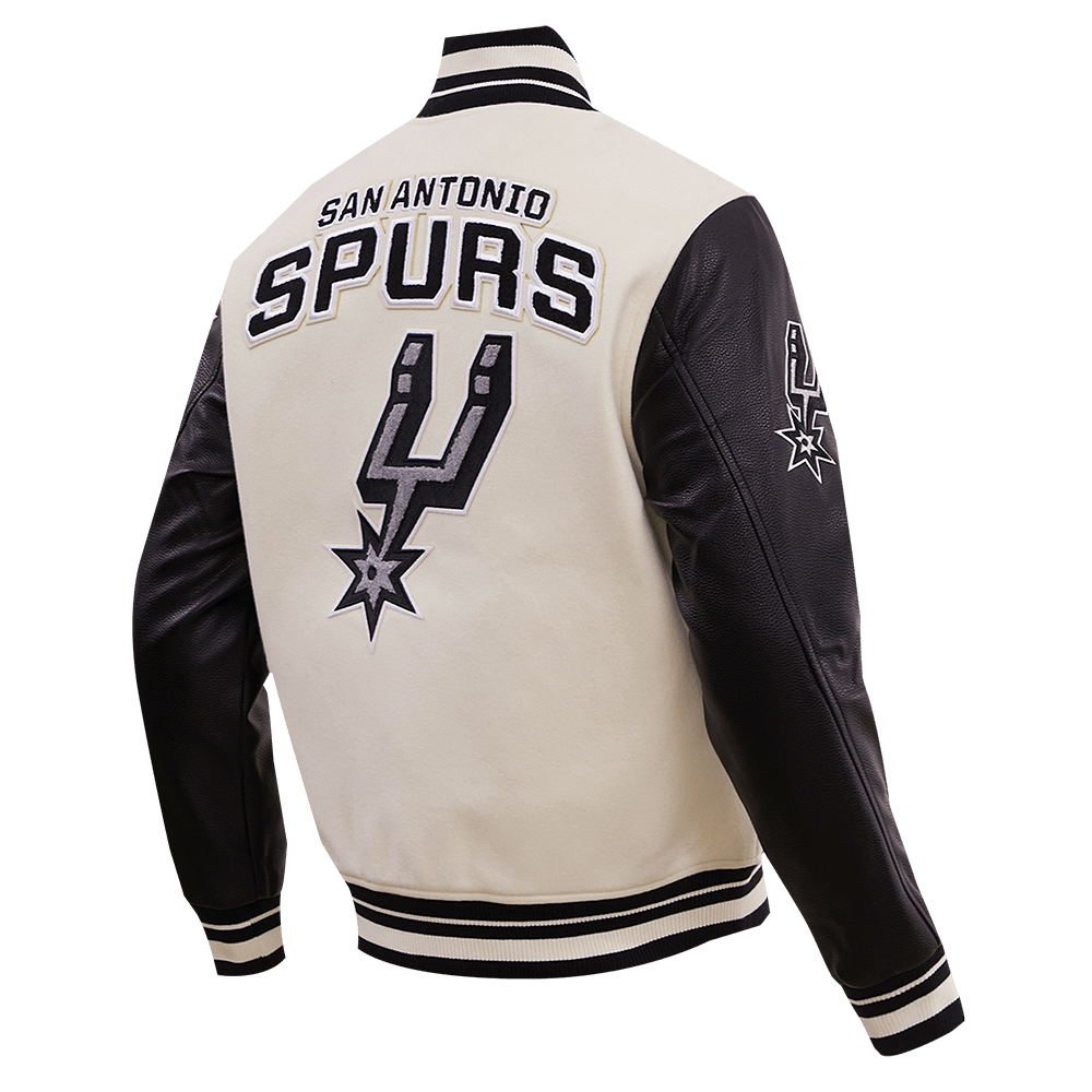 NBA SAN ANTONIO SPURS RETRO CLASSIC WOOL VARSITY JACKET - Rare Leather