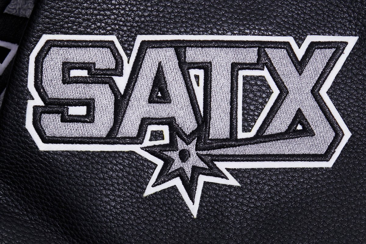NBA SAN ANTONIO SPURS RETRO CLASSIC WOOL VARSITY JACKET - Rare Leather
