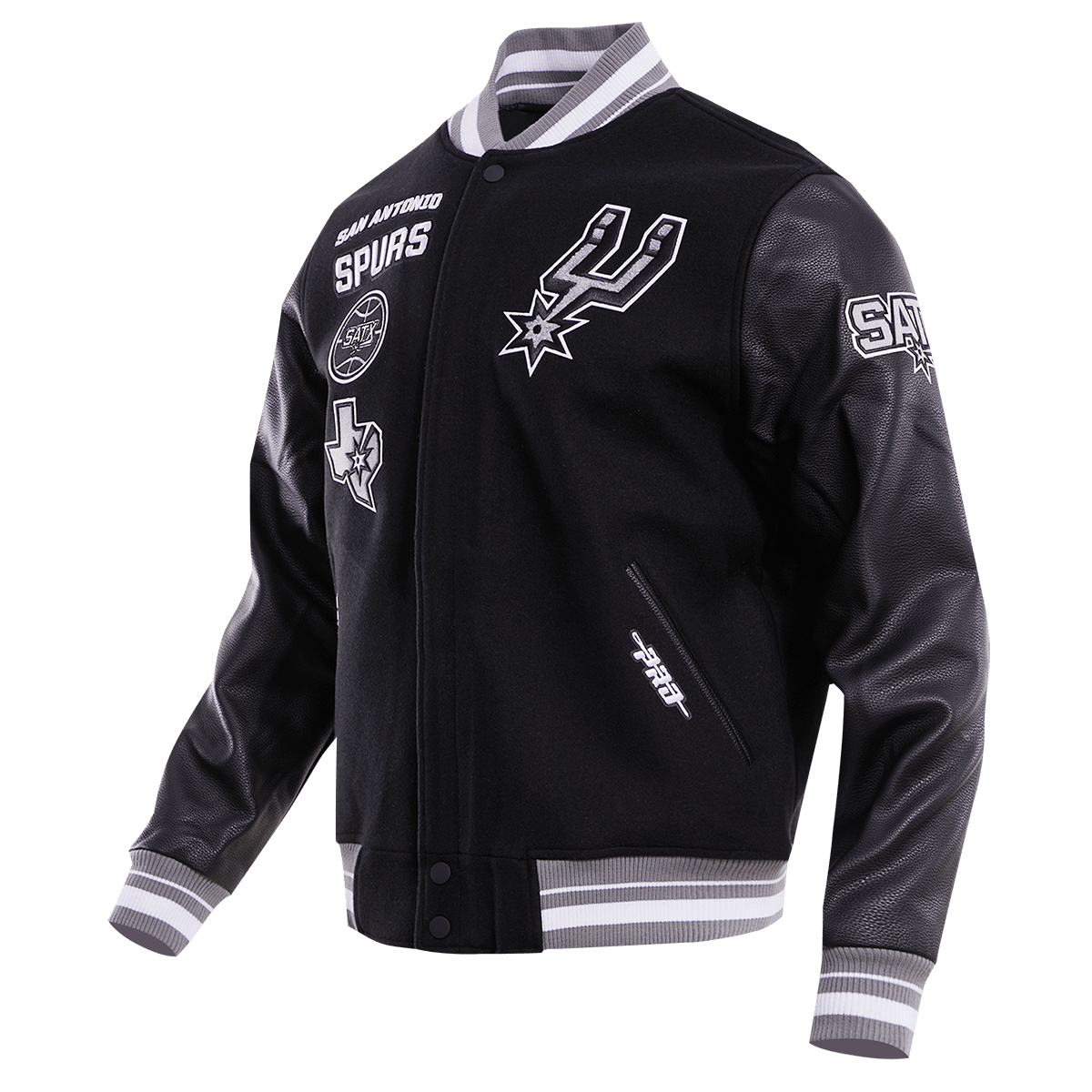 NBA SAN ANTONIO SPURS RETRO CLASSIC WOOL VARSITY JACKET - Rare Leather