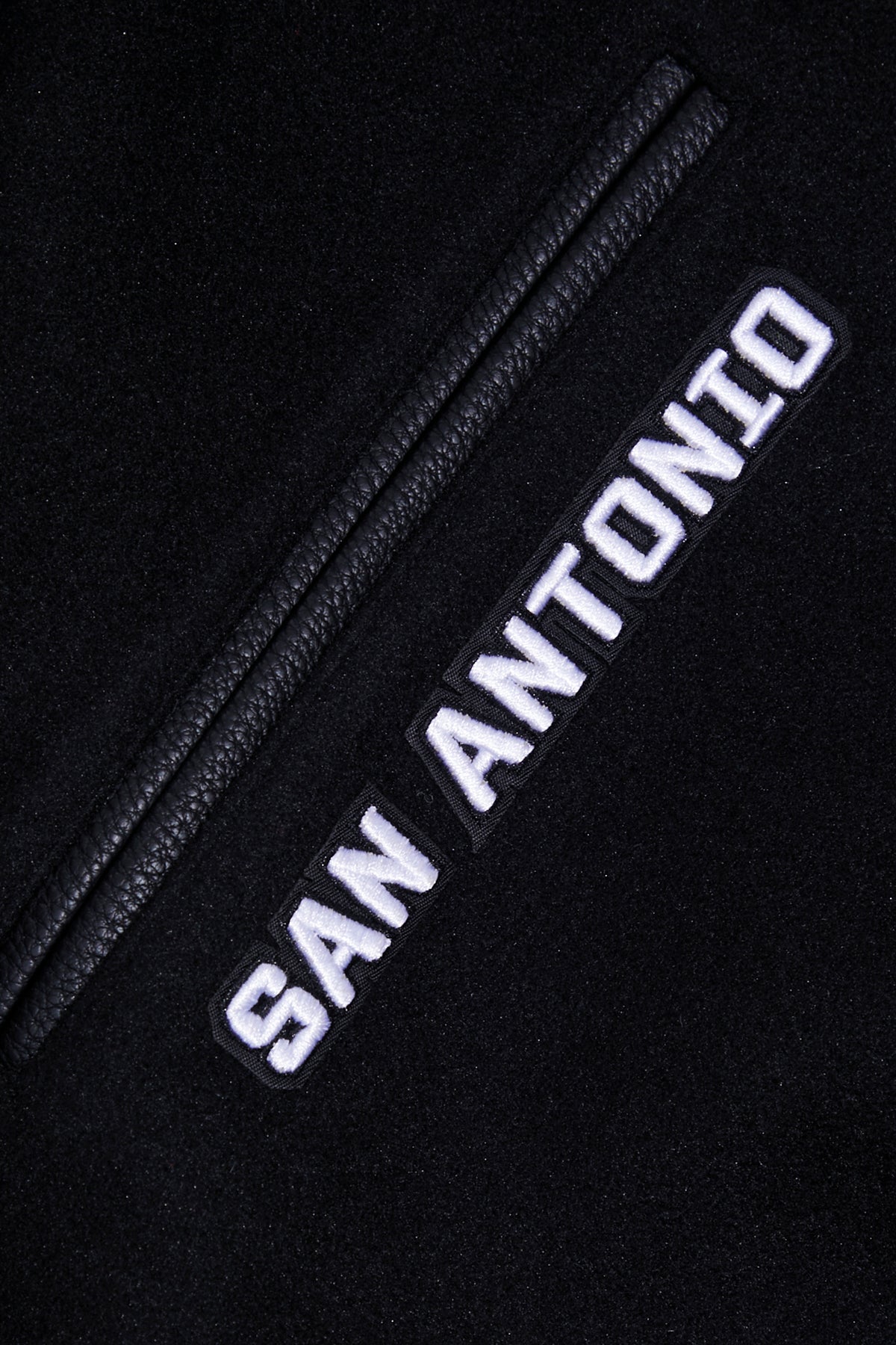NBA SAN ANTONIO SPURS RETRO CLASSIC WOOL VARSITY JACKET - Rare Leather