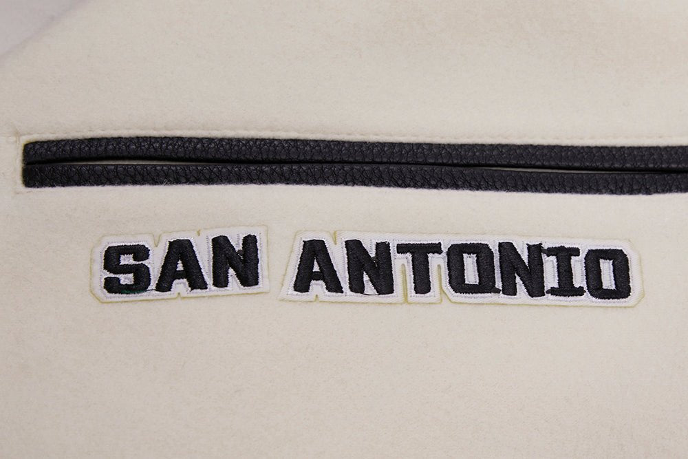 NBA SAN ANTONIO SPURS RETRO CLASSIC WOOL VARSITY JACKET - Rare Leather