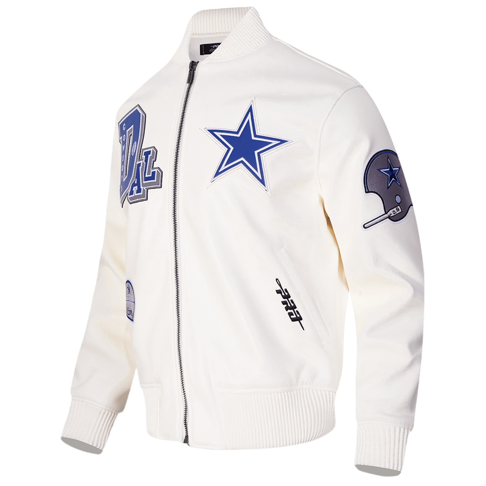 NFL Dallas Cowboys Best Of Men’s Leather Varsity Jacket - Rare Leather Order Now !!