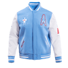 NFL HOUSTON OILERS RETRO CLASSIC WOOL VARSITY JACKET - Rare Leather