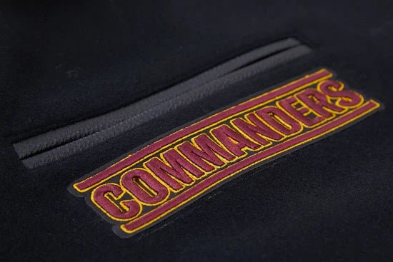 NFL Washington Commanders Classic Wool Men's Varsity Jacket - Rare Leather