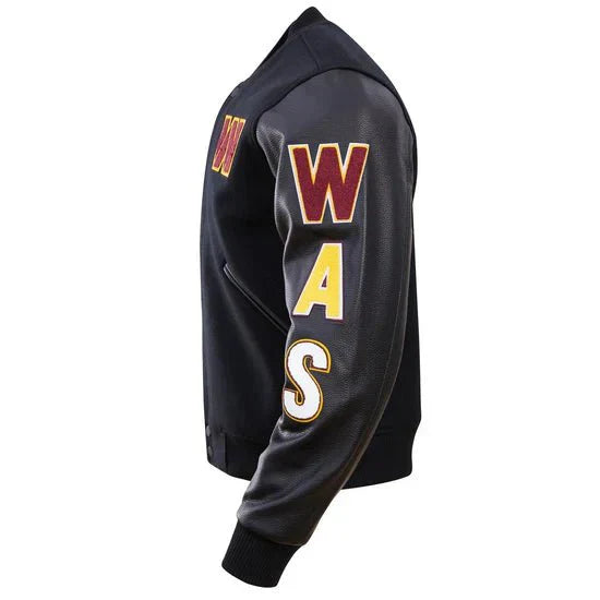 NFL Washington Commanders Classic Wool Men's Varsity Jacket - Rare Leather