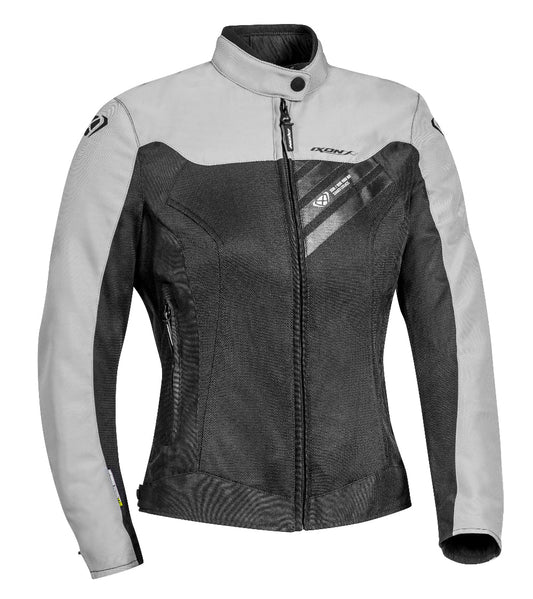 Orion - CE Certified Women's Riding Jacket (Black/Grey) - Vox Leather