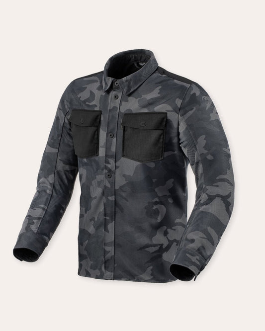 Overshirt Tracer Air 2 | Camo Dark Grey - Vox Leather