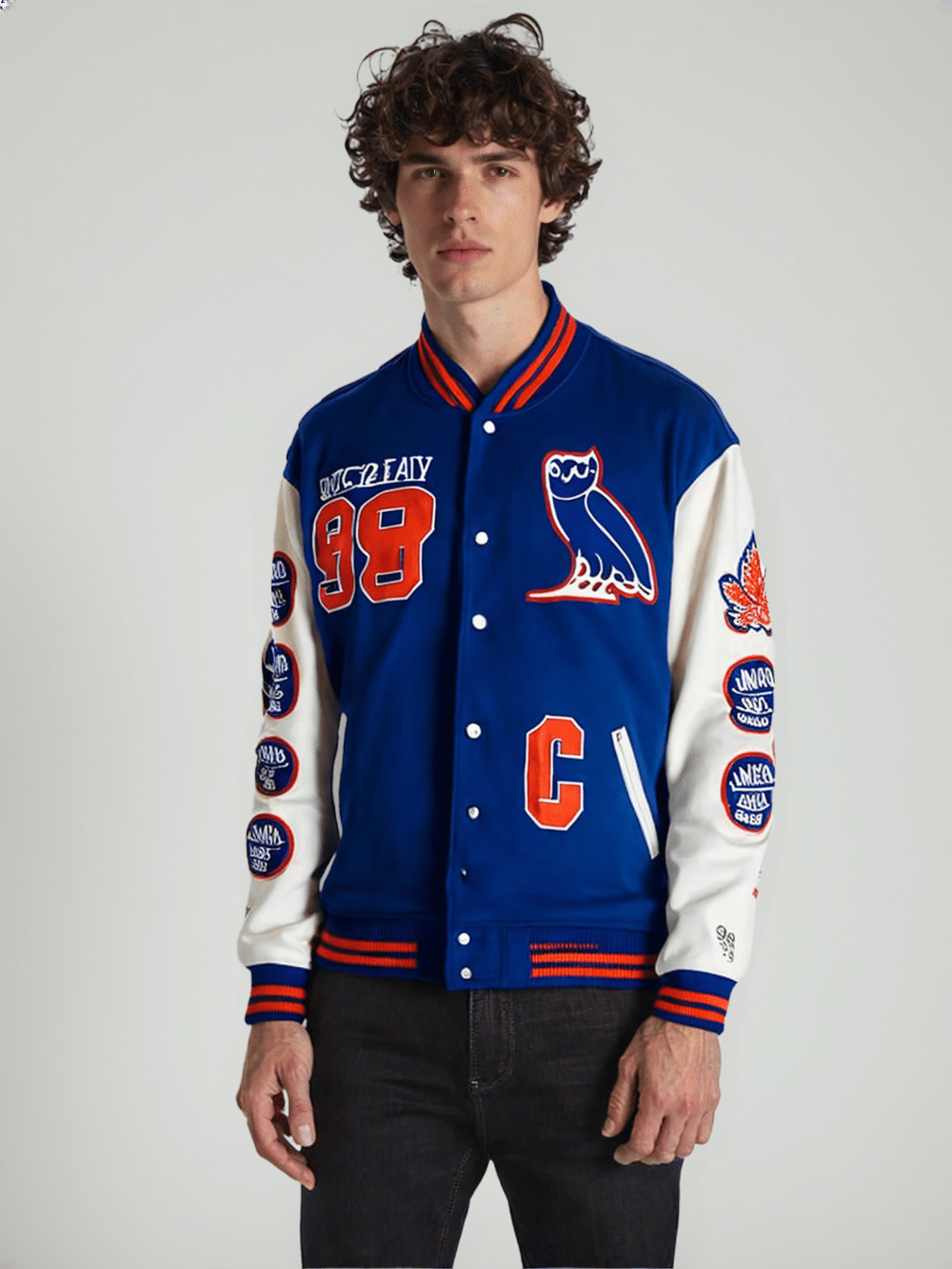 OVO Gretzky Varsity Jacket - Rare Leather