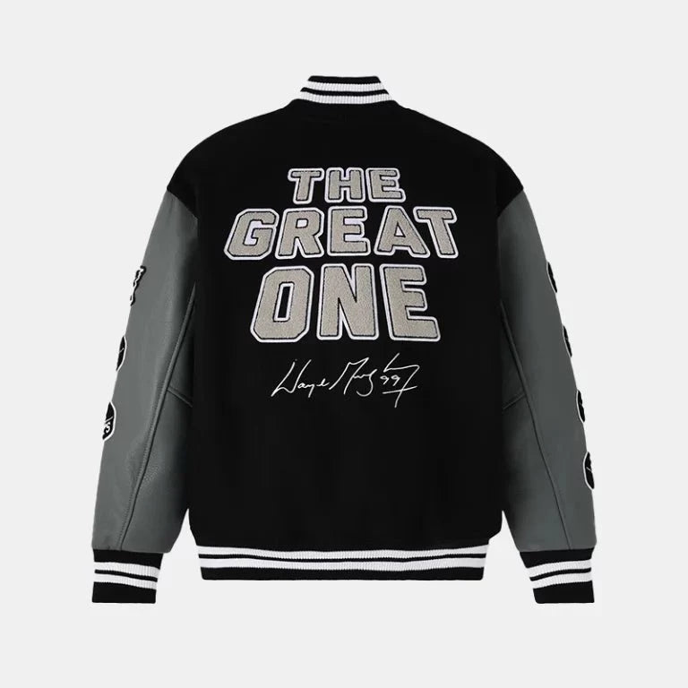 OVO Gretzky Varsity Jacket - Rare Leather