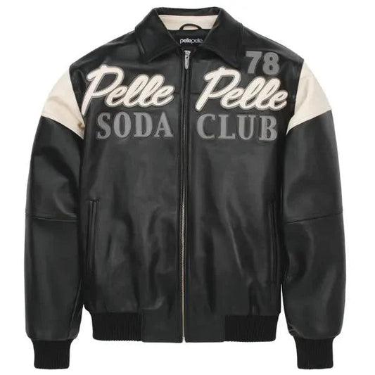 Pelle Pelle 78 Soda Club Plush Black Leather Jacket - Vox Leather
